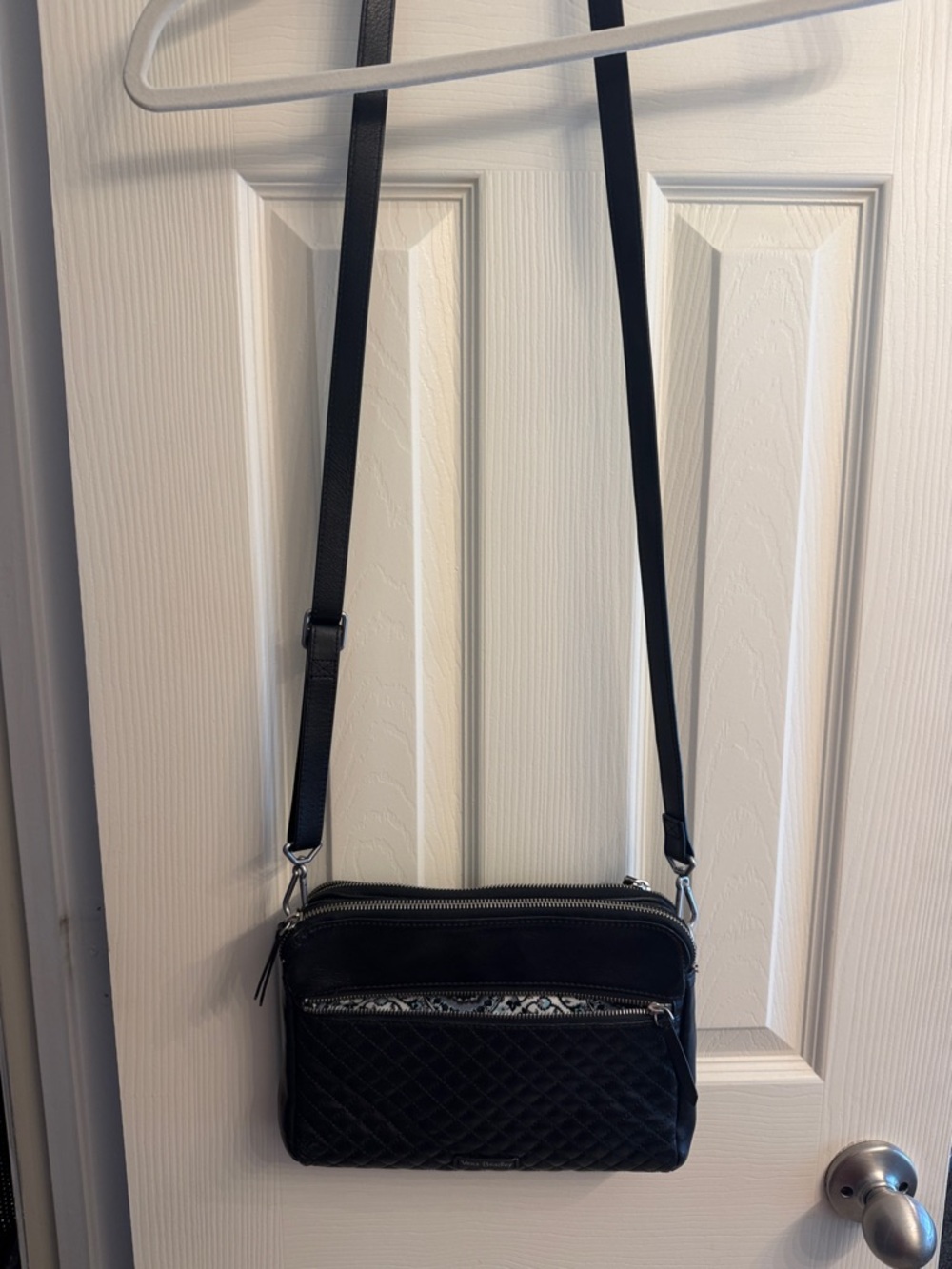 Vera Bradley Black Quilted Crossbody Bag